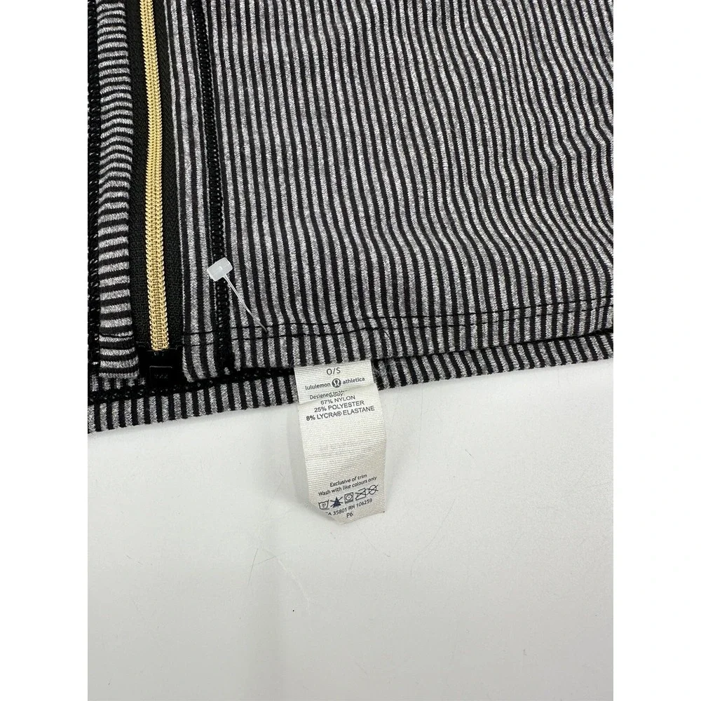 Lot‎ Of 2 Lululemon Special Edition Vinyasa Scarf Tonka Stripe Black Gold Zip